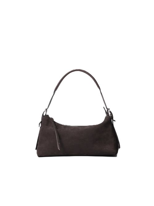 Lemaire BELTED BAGUETTE BAG IN SUEDE LEATHER Lemaire | BG0167 LL0125BR007 EBONY BROWN